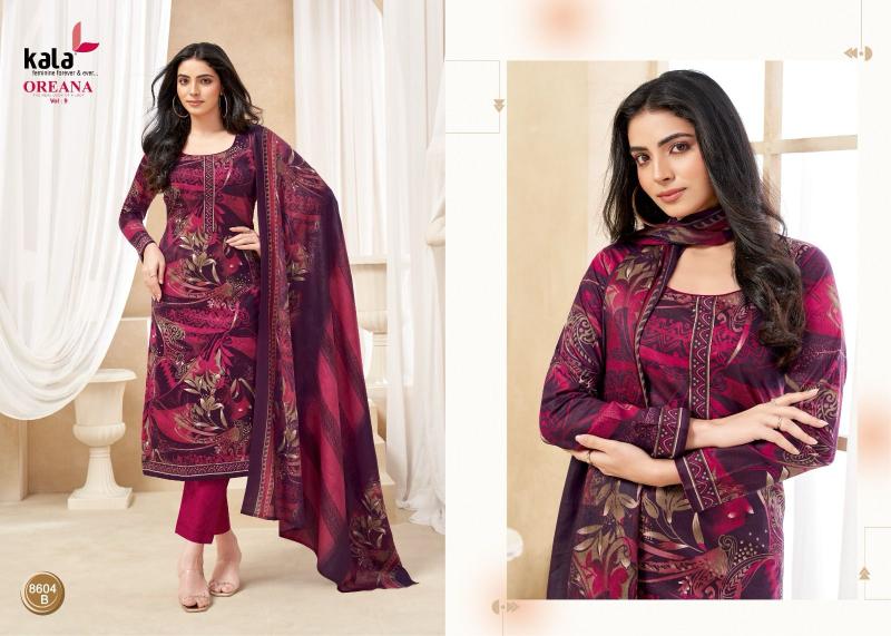 Kala oreana vol-9 cotton dress materials wholesale